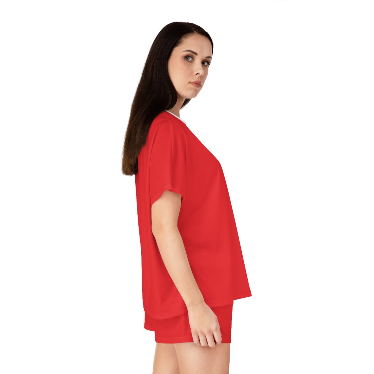 Red Elegance Personified Cozy Short Pajama Set