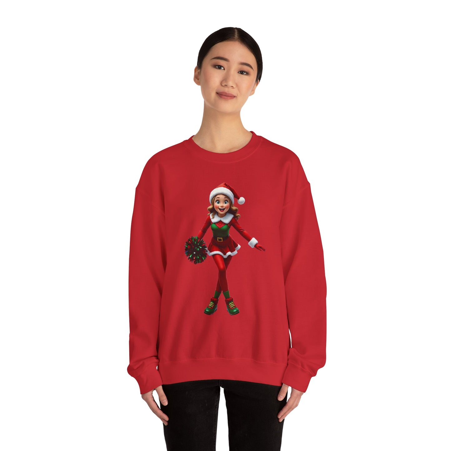 Christmas Cheerleader Crewneck Sweatshirt