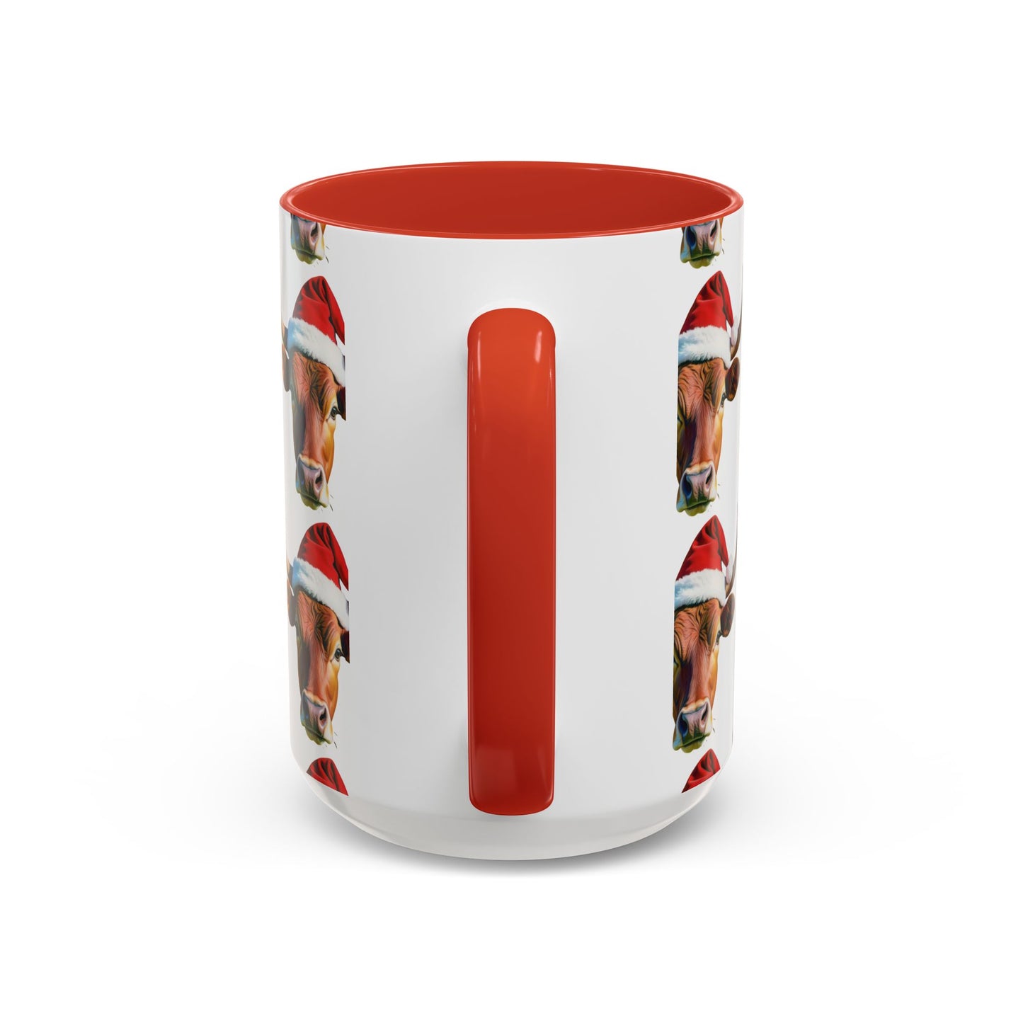 Festive Cow Mug: Cute Christmas Coffee Cup, Holiday Gift, Animal Lover Present, Cheerful Decor