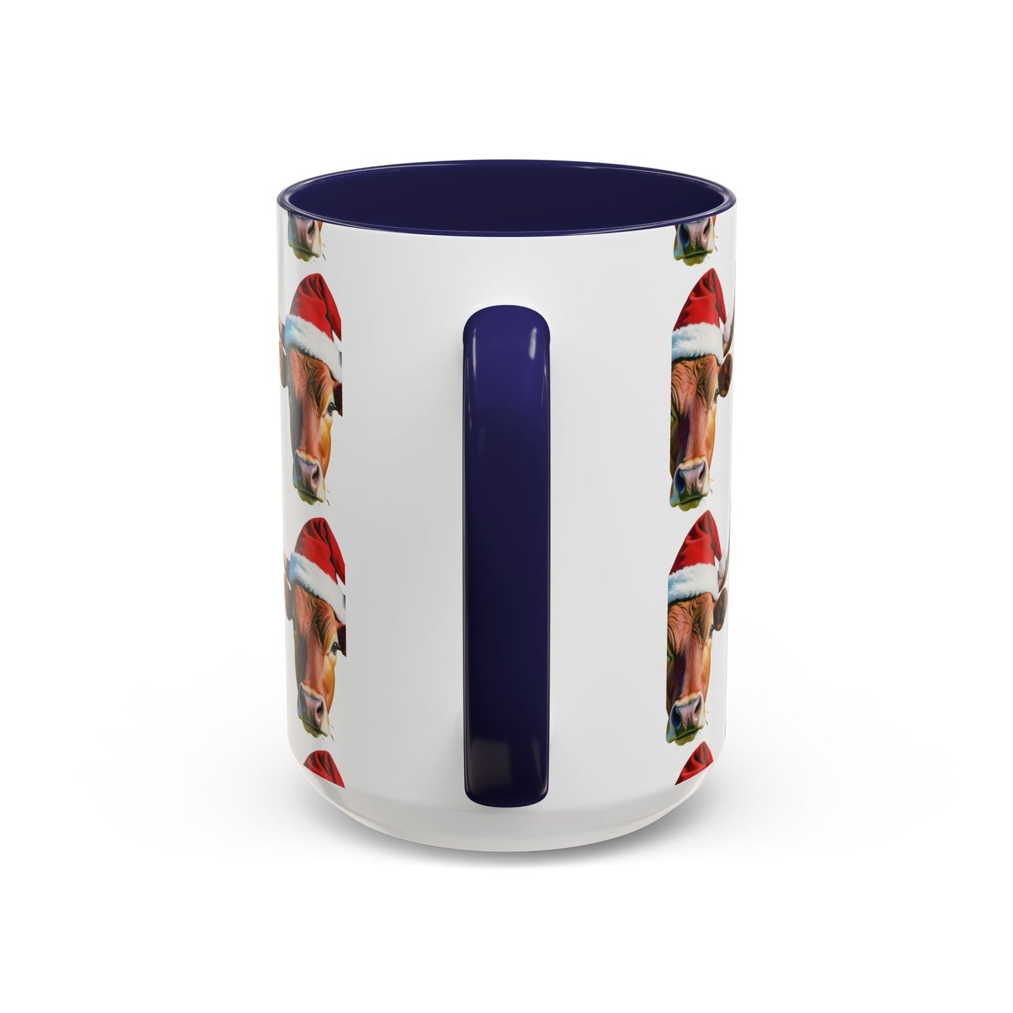 Festive Cow Mug: Cute Christmas Coffee Cup, Holiday Gift, Animal Lover Present, Cheerful Decor