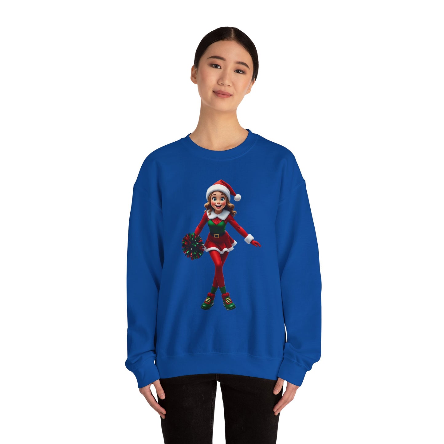 Christmas Cheerleader Crewneck Sweatshirt