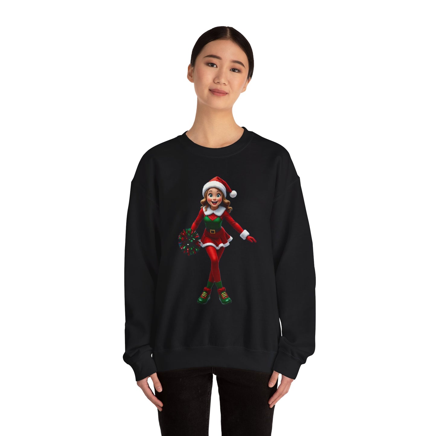 Christmas Cheerleader Crewneck Sweatshirt