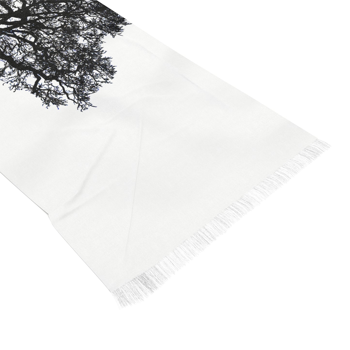 Elegant Tree Design Light Scarf, Lightweight Shawl, Fashion Accessory, Gift for Her, Casual Outerwear, Everyday Use