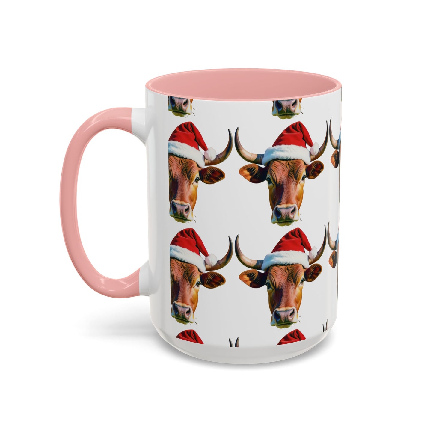 Festive Cow Mug: Cute Christmas Coffee Cup, Holiday Gift, Animal Lover Present, Cheerful Decor