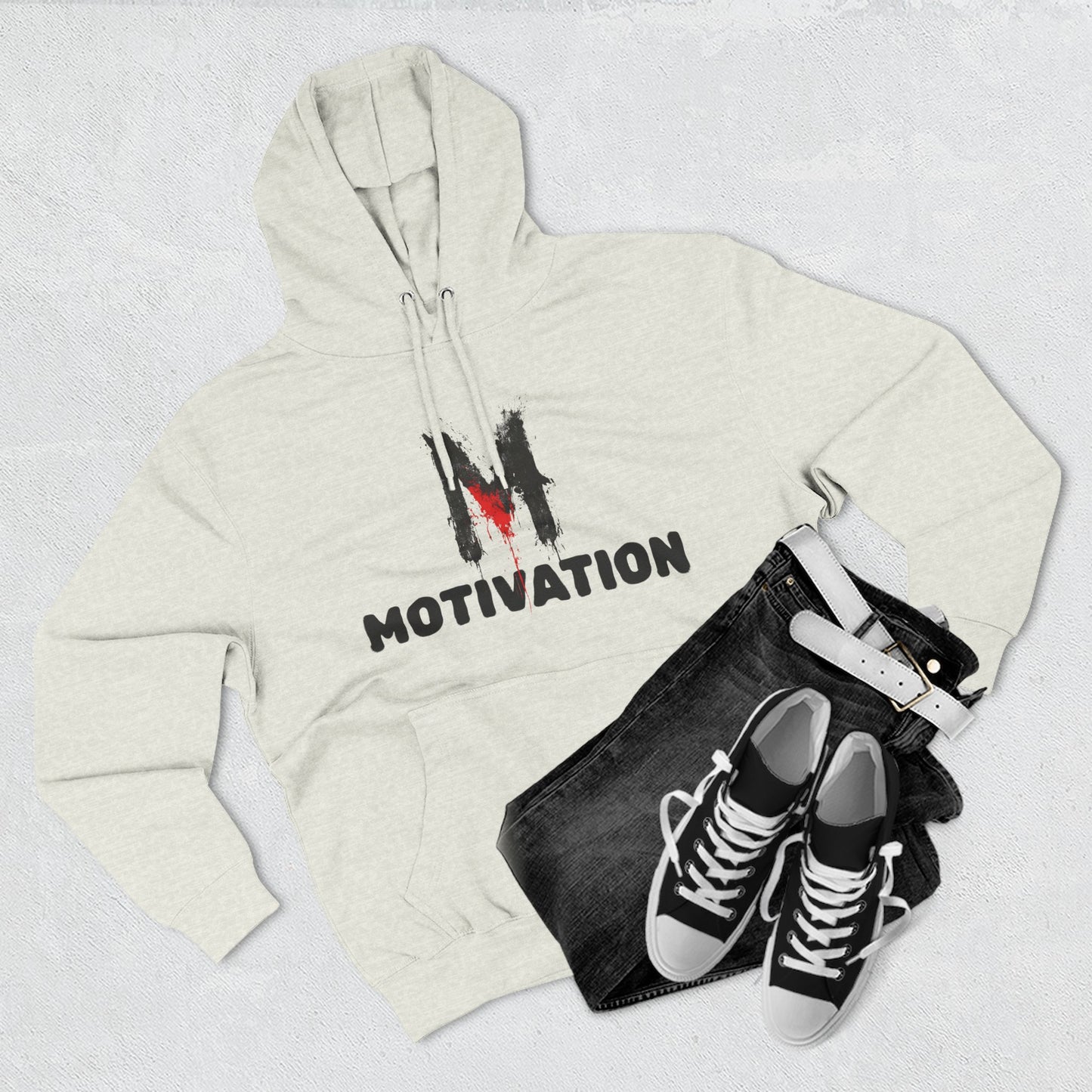 "M" Motivational Fleece Hoodie