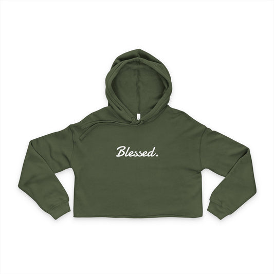 Blessed Women's Cropped Hoodie