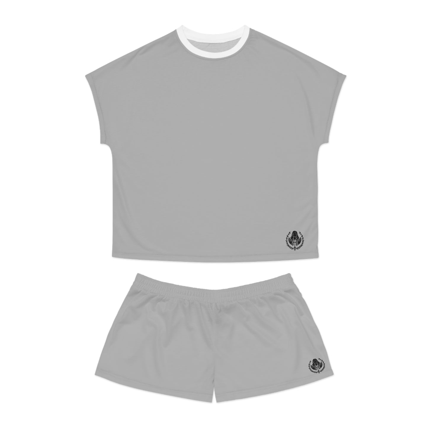 Grey Elegance Personified Cozy Short Pajama Set