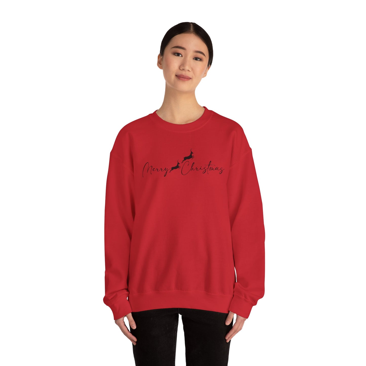 Merry Christmas Unisex Crewneck Sweatshirt, Holiday Gift, Cozy Sweater, Winter Apparel, Christmas Fashion, Seasonal Comfort
