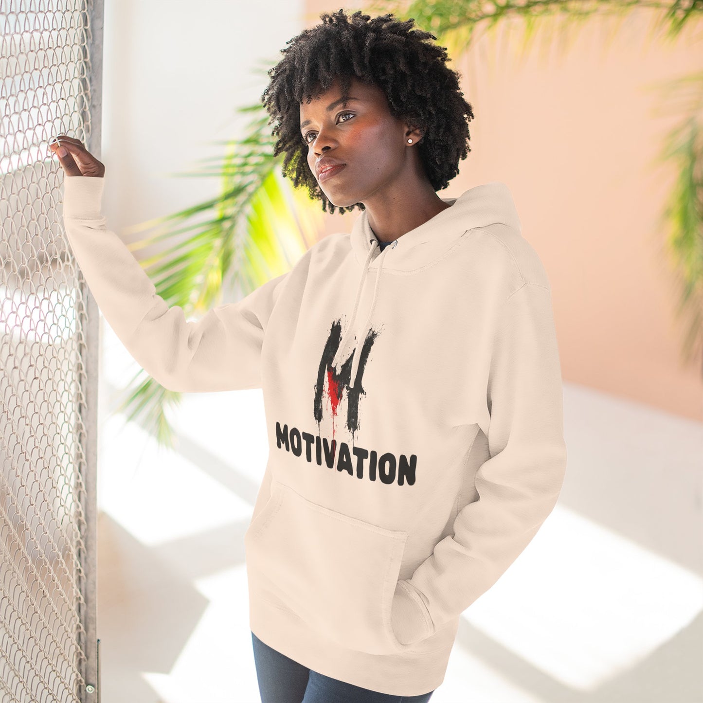 "M" Motivational Fleece Hoodie