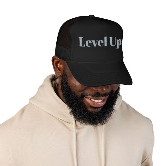 Level Up Embroidery, Trucker Hat