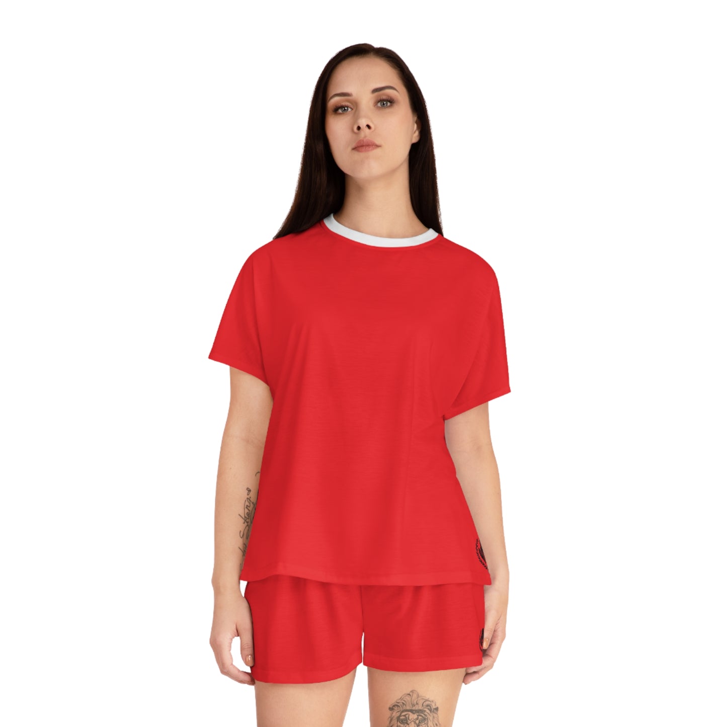 Red Elegance Personified Cozy Short Pajama Set