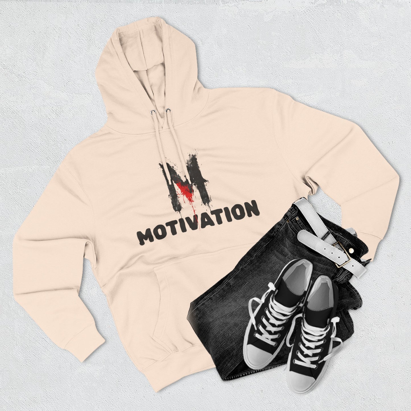 "M" Motivational Fleece Hoodie